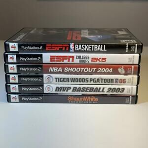 PlayStation 2 Sports Video Game Bundle - ESPN Basketball, College Hoops 2K5, NBA